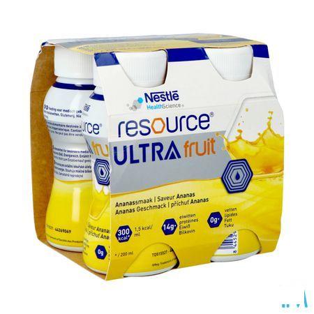Resource Ultra Fruit Ananassmaak 4 x 200 ml