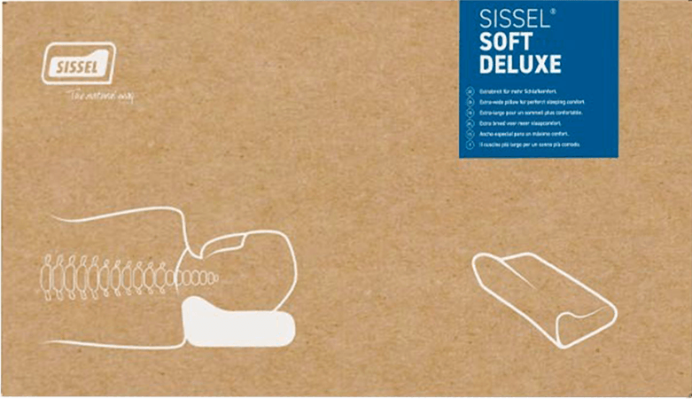 Sissel Deluxe Hoofdkussen Breed + overtr.gewatteerd  -  Sissel