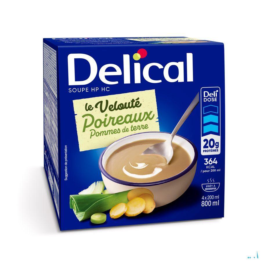 Delical Soupe Veloute Poireau x Pdt & Creme 4 x 200 ml