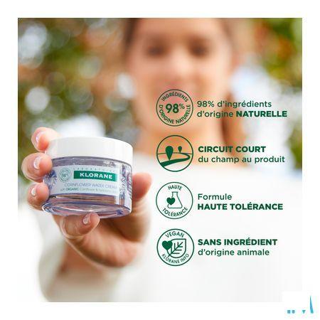 Klorane Gezicht Korenbloem Watercreme 50 ml