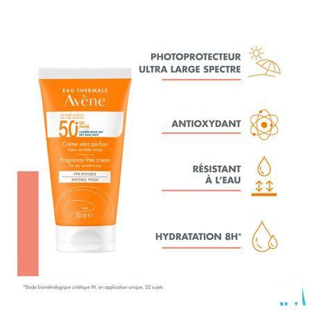 Avene Sol Ip50 + Creme Sans Parfum 50 ml  -  Avene