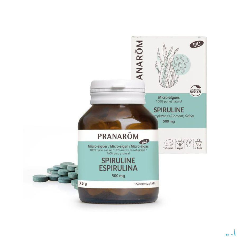 Microalgues Spiruline Tabl 150X500 mg Pranarom  -  Pranarom