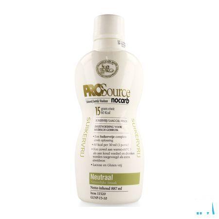 Prosource Nocarb Neutraal 15G Eiwit/30 ml Fl 887ml