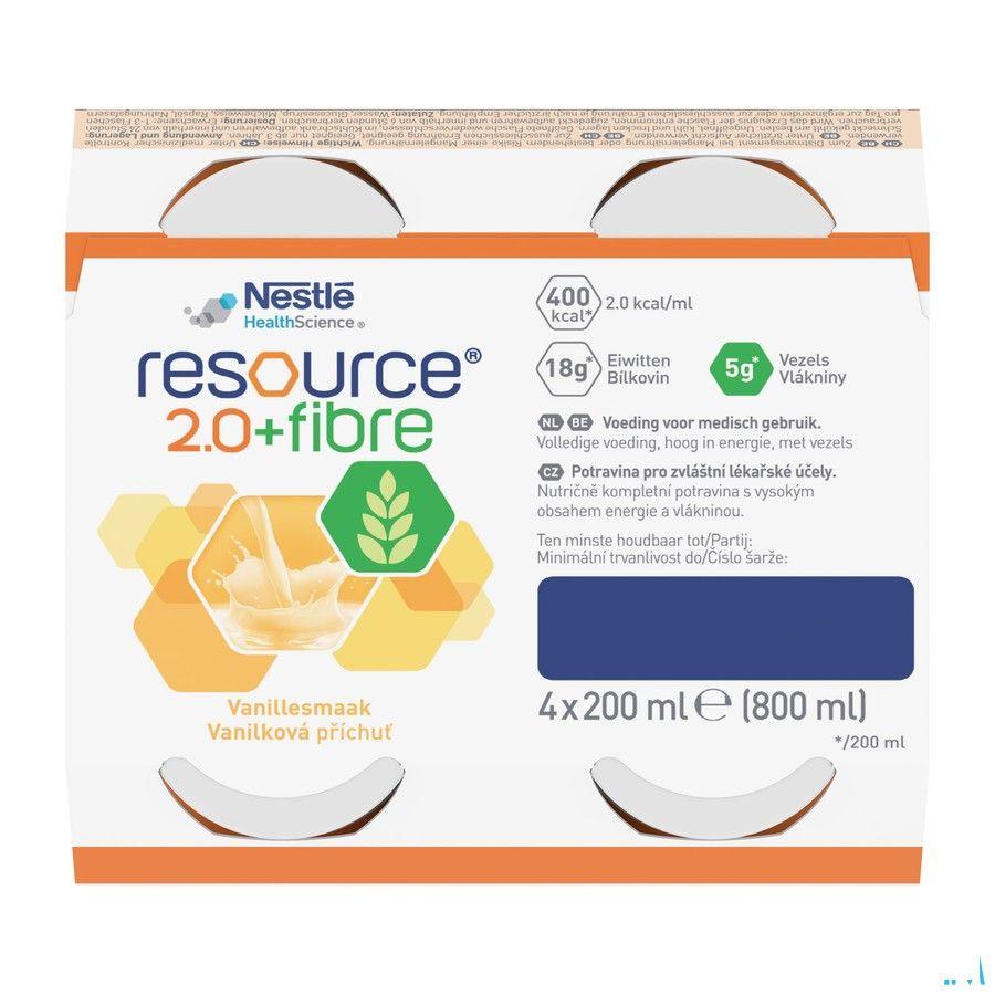 Resource 2.0 Fibre Vanille 4x200 ml 12100793  -  Nestle