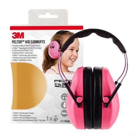 Peltor Hearing Protector Kid Neon Pink 1  -  3M