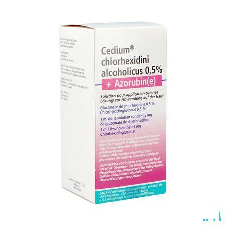 Cedium Chlorhexidini Gluc Alc 0,5% 250 ml + azorubine