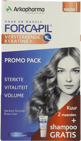 Forcapil Ontdekkingspack Caps 2X60+Sh 200  ml Grat.  -  Arkopharma