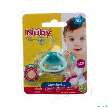 Nuby Geoac Orthodontische Fopspeen - 18m +   -  New Valmar