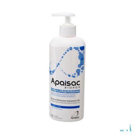 Apaisac Biorga Emuls Nettoyant Hydra. 24h Flacon 400 ml