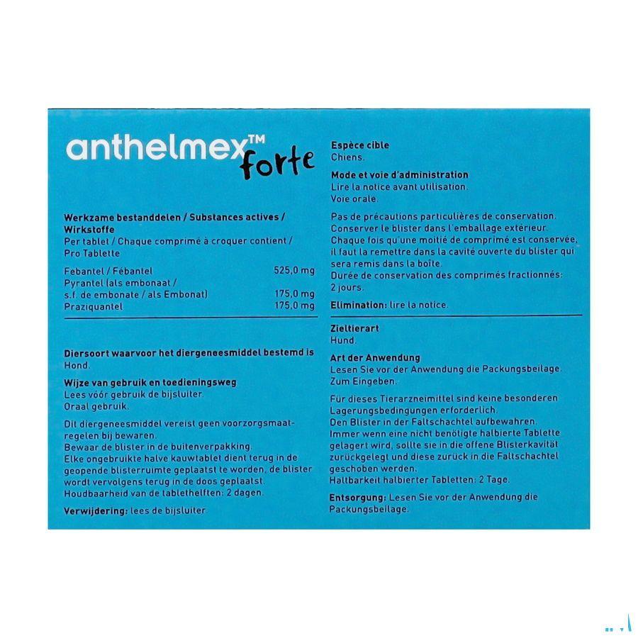 Anthelmex Forte Kauwtabletten Hond 2  -  Ecuphar Anthelmex Forte Kauwtabletten Hond 2  -  Ecuphar