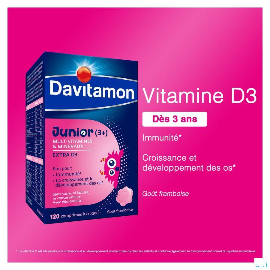 Davitamon Junior Framboos V1 Tabletten 120