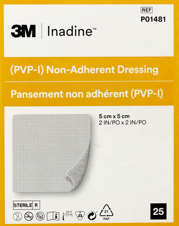 Inadine Kp Doordr. 5,0x 5,0cm 25 P01481  -  Gd Medical