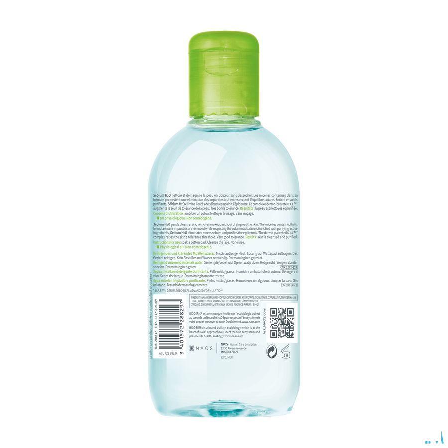 Bioderma Sebium H2o Micellaire Oplossing Vh 250 ml