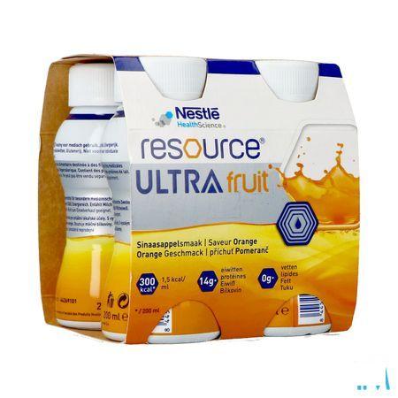 Resource Ultra Fruit Sinaasappelsmaak 4X200 ml