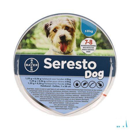 Seresto Dog 1,25G +0,56G Halsband < 8Kg
