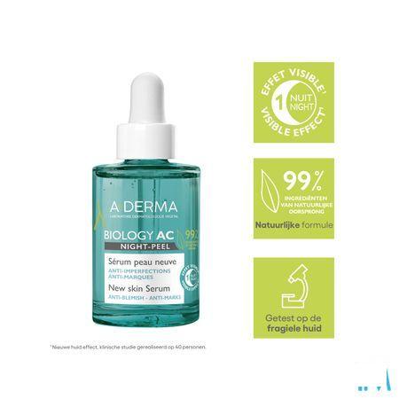 Aderma Biology Ac Night Peel Serum A/Imperf. 30 ml