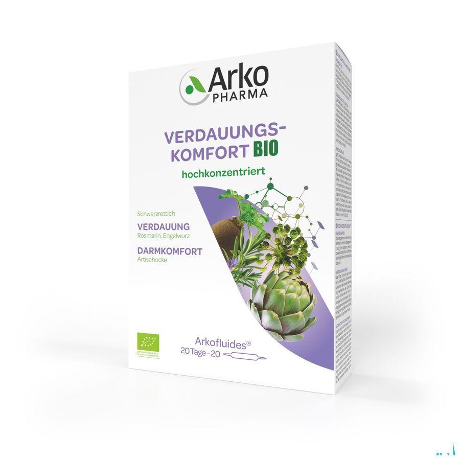 Arkofluide Confort Digestif Bio Ampoule 20  -  Arkopharma