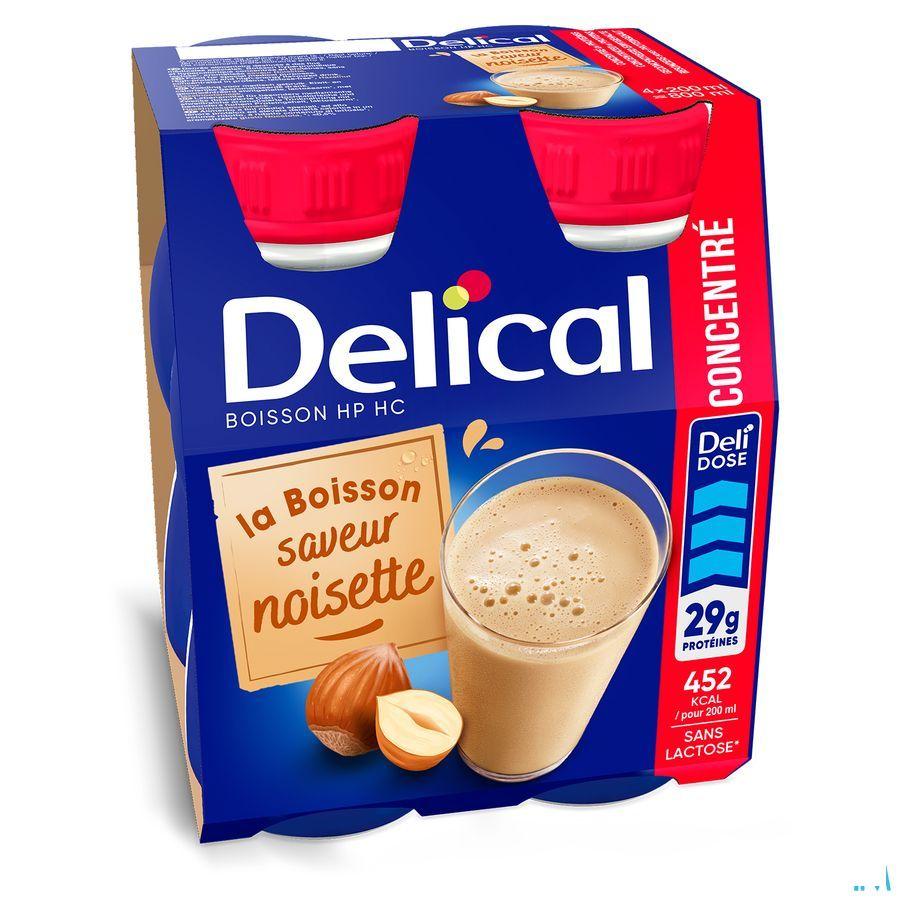 Delical Hp Hc Drank Geconc. Hazelnoot 4x200 ml  -  Bs Nutrition