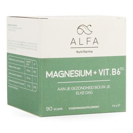 Alfa Magnesium + Vit B6 V-Capsule 90  -  Nutrifarma