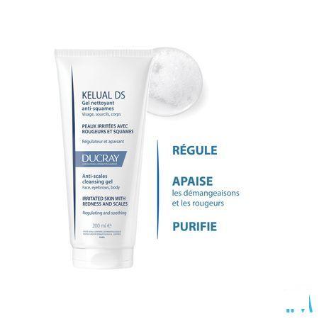 Ducray Kelual Ds Reinigingsgel A/Schilfers200 ml