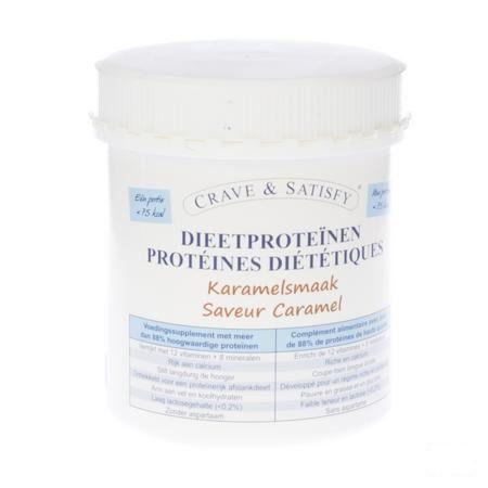 Crave & Satisfy Dieetproteinen Karamel Pot 200 gr