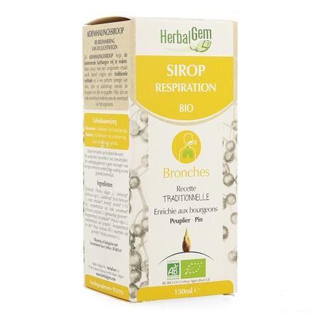 Herbalgem Siroop Ademhaling Bio Kind-volw 150 ml  -  Herbalgem