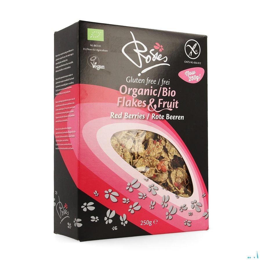 Rosies Flakes Rode Vruchten Bio 250 gr 4699  -  Revogan