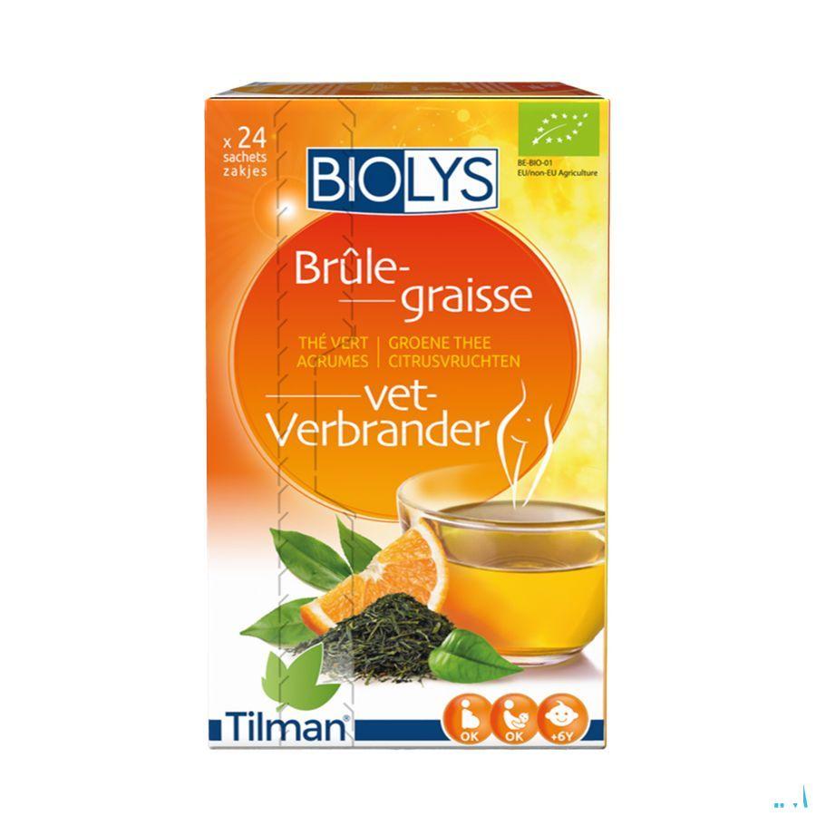 Biolys Groene Thee Citroenvruchten Zakjes 24  -  Tilman