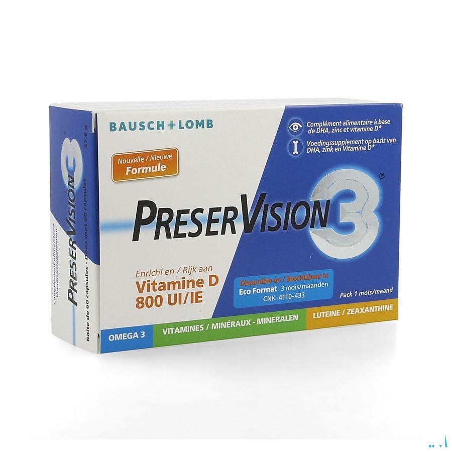 Preservision 3 + Vit D3 Caps 60