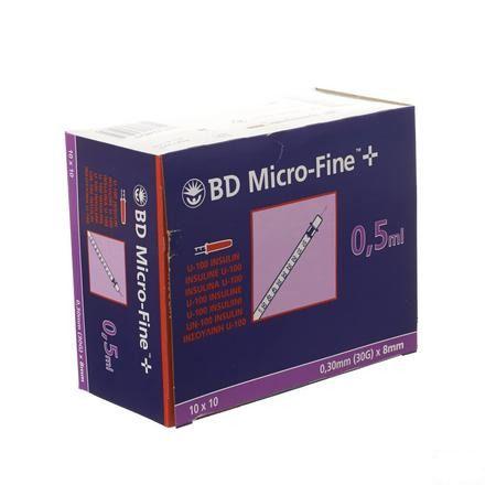 Bd Microfine+ Ser.Ins. 0,5  ml 30G 8,0Mm 100 324825