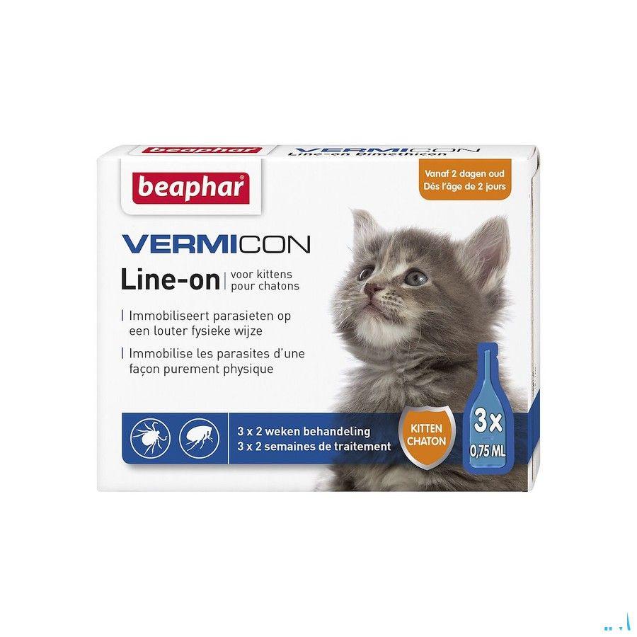 Beaphar Vermicon Line-On Chaton 3X0,75ml