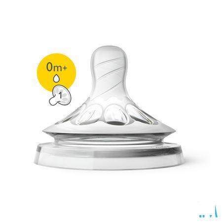 Philips Avent Natural 2.0 Zuigspeen 1 Gaatje Scf041/27  -  Bomedys