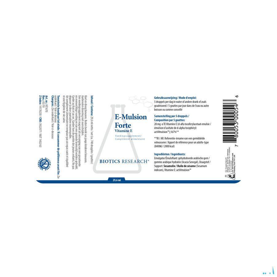 Biotics E-Mulsion Forte 29.6 ml  -  Energetica Natura