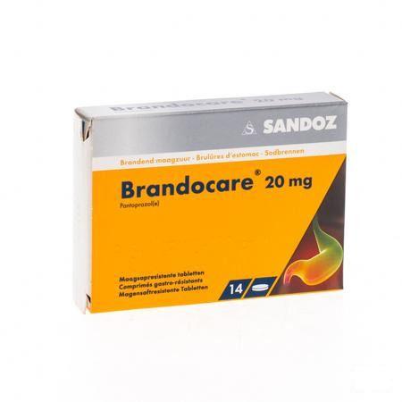 Brandocare 20 mg Maagsapresist. Tabletten 14
