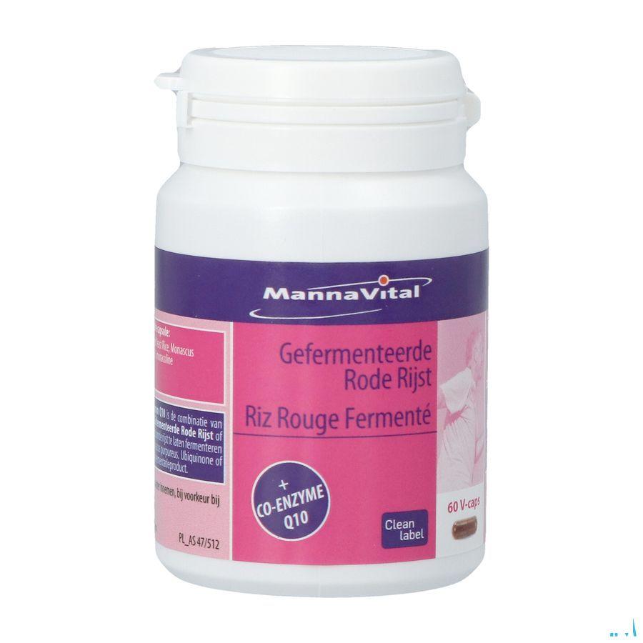 Mannavital Gefermenteerde Rode Rijst V-Caps 60