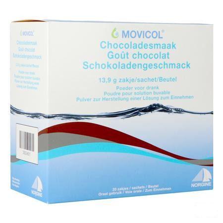 Movicol Chocolade Poeder Zakje 20x13,9g