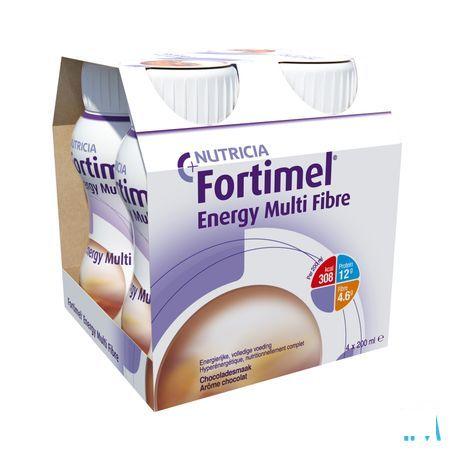 Fortimel Energy Multi Fibre Chocolade 4x200 ml  -  Nutricia