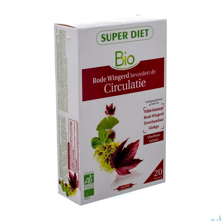 Super Diet Complexe Circulatie Bio Ampullen 20x15 ml  -  Superdiet Laboratoires