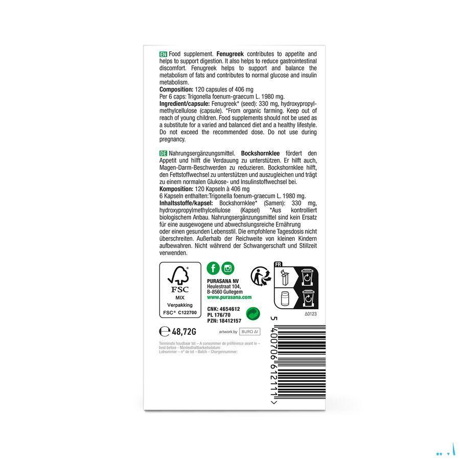 Fenegriek Bio Capsule 120x230 mg