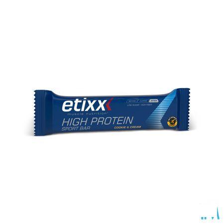 Etixx High Protein Bar Cookie & Cream 12X55G  -  Ceres Pharma