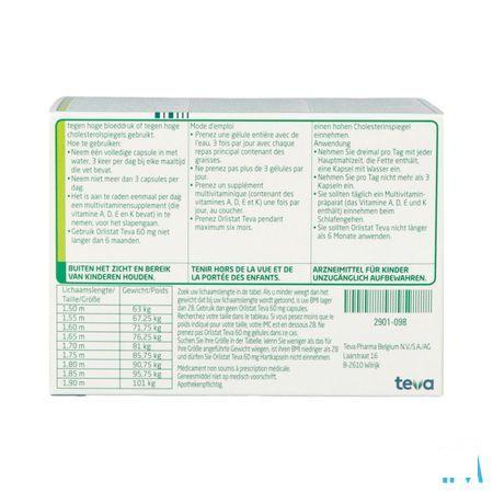 Orlistat Teva Capsule Dure 120 X 60 mg 