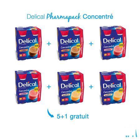 Delical Pharmapack Concentre 5 + 1x(4x200 ml)  -  Bs Nutrition