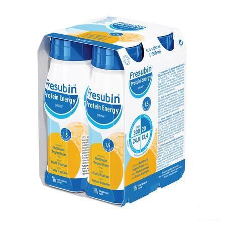 Fresubin Protein Energy Drink Fr.tropic.fl 4x200 ml  -  Fresenius