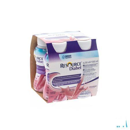 Resource Diabet Strawberry 4x200 ml 12173635  -  Nestle