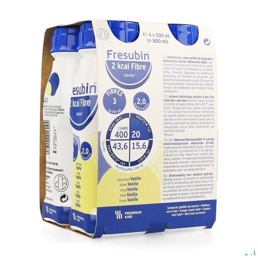 Fresubin 2 Kcal Fibre Drink 200 ml Vanille  -  Fresenius
