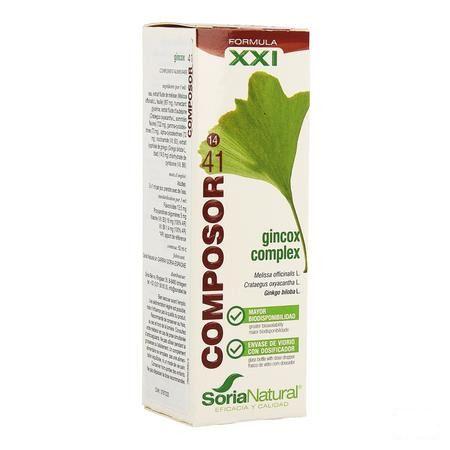 Soria Composor N41 Gincox Xxi 50 ml  -  Soria Bel