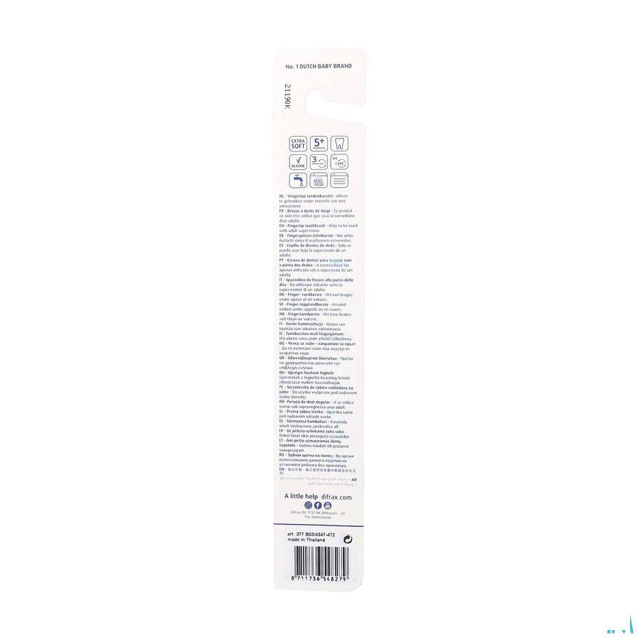 Difrax Tandenborstel Vingertop Silicone Rose  -  Difrax