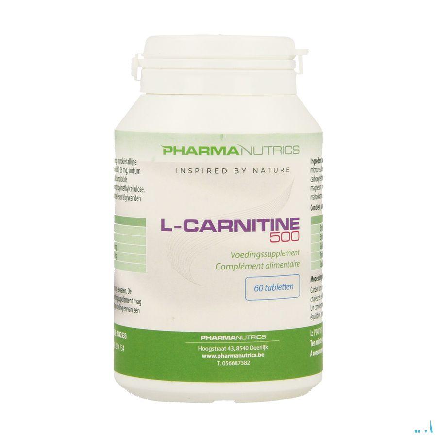L Carnitine 500 Tabletten 60 Pharmanutrics  -  Pharmanutrics