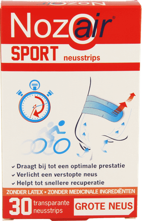 Nozoair Sport Bandelette Nasale Grand Nez 30