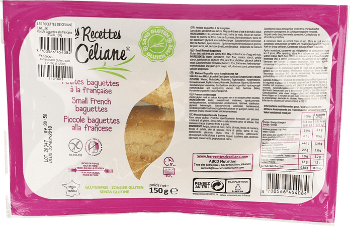 Celiane Franse Stokbroodjes 2x75 gr 4089  -  Revogan